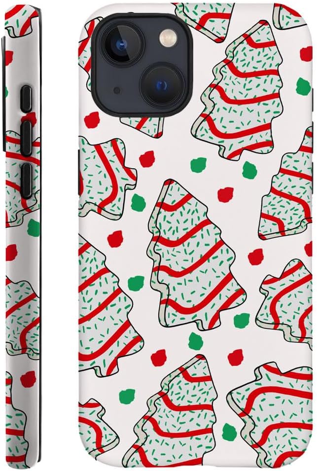 DAIZAG Case Compatible with for iPhone 15,Christmas Tree Polka Dots Phone Case for iPhone 15 for Girl Women Boy Men