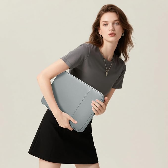 HYZUO 17-17.3 Laptop Sleeve Bag Set for 17" 17.3" HP/Lenovo/Dell/ASUS/Acer/LG/Toshiba/MSI Gaming Laptop/Razer Blade 17/18, Notebook Protective Case for Men Women, Rock Gray