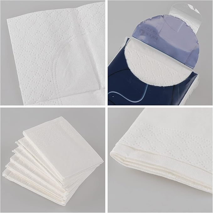 Jekiyo 4-ply Mini Pocket Facial Tissue, Travel Size Pocket Tissues, 120 Packs