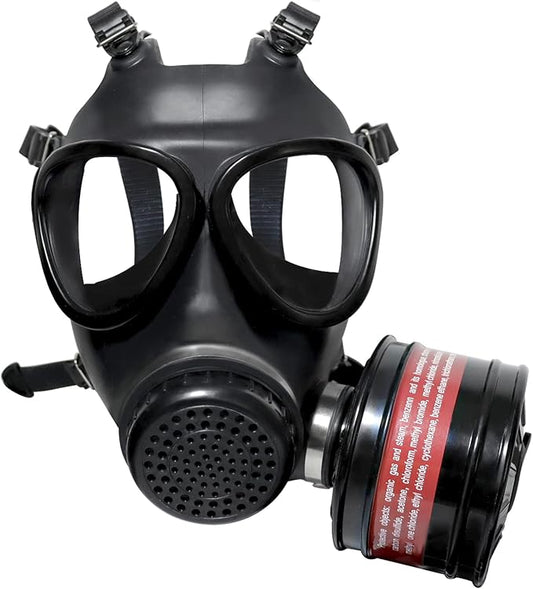 Gas Mask Survival Nuclear and Chemical, Respirator with Filters for Asbestos, Fume, Resin, Painting and Dust
