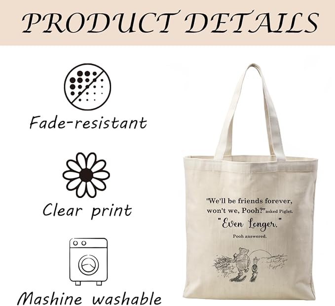 Canvas Tote Bag Aesthetic for Women,Reusable Canvas Cute Shoulder Bag for Grocery, Shopping, Beach & Daily Use
