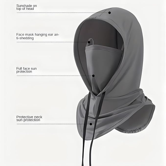 3 Pack Summer Balaclava Sun UV Protection Hood Breathable Full Head Mask Face Cover for Men Women Motorcycle Cycling Fishing