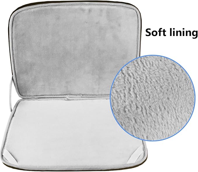 Laptop Sleeve Bag 14 inch, Shockproof Protective Computer Cover Flip Case Briefcase Carrying Bag Compatible with 14" HP, Lenovo, Asus, Acer, Notebook, Chromebook Computer, Brown