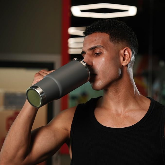 Easy Clean Pro Tumbler - 30 oz Water Bottle with Handle Quick-Disassemble Flip Straw, Leakproof Insulated Stainless Steel,Dishwasher Safe, BPA-Free Gifts for Women & Men