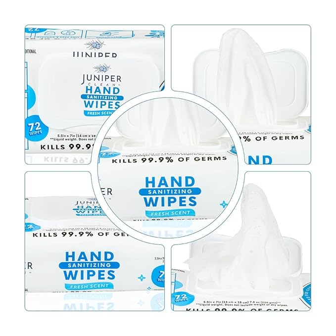 Hand Sanitizing Wipes, 432 Count Soft Flow (Pack of 6)
