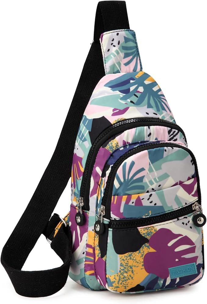 EVANCARY Small Sling Bag for Women Men, Sling Backpack Chest Daypack Crossbody Bag for Travel Outdoor Hiking