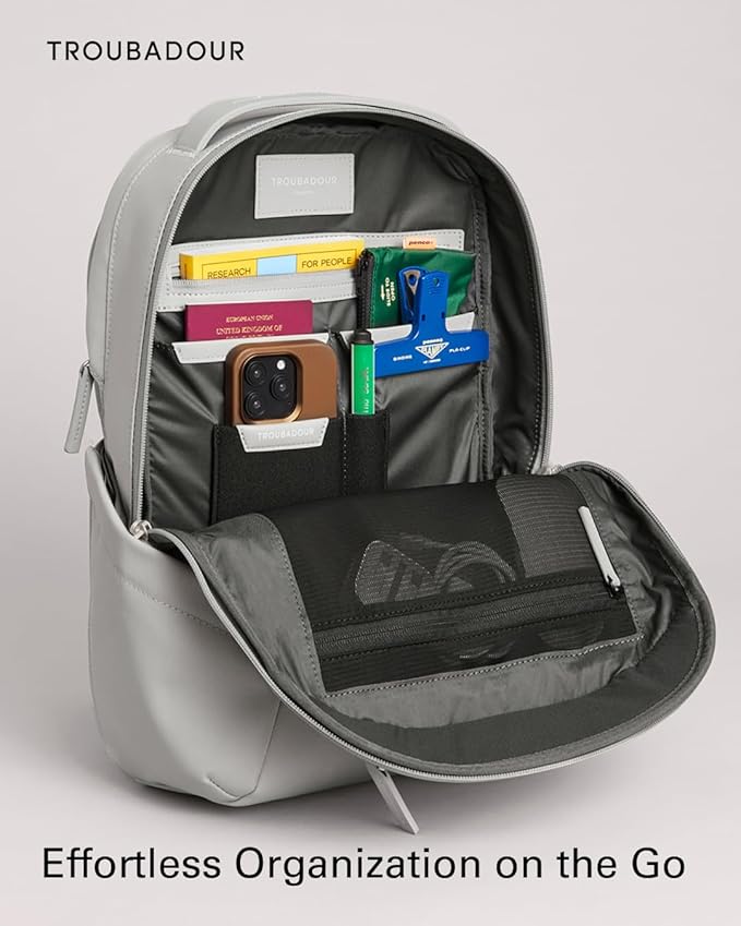 Troubadour Apex 3.0 Compact - 16L Premium Laptop Backpack - Ergonomic & Water Resistant - Designed for Work and Travel - Scree