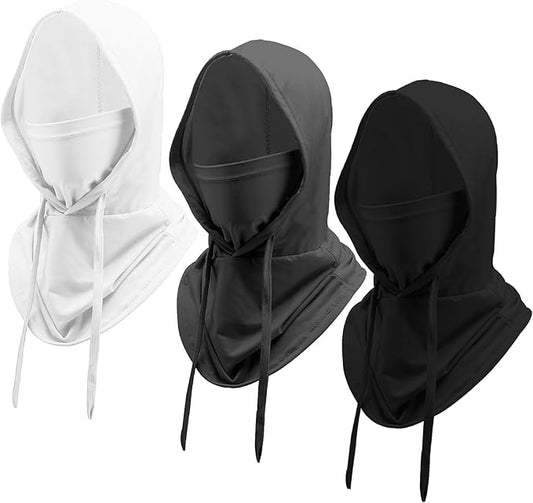 3 Pcs Cooling Balaclava Mask Summer Balaclava Sun UV Protection Hood Breathable Full Head Mask Face Cover for Men Women