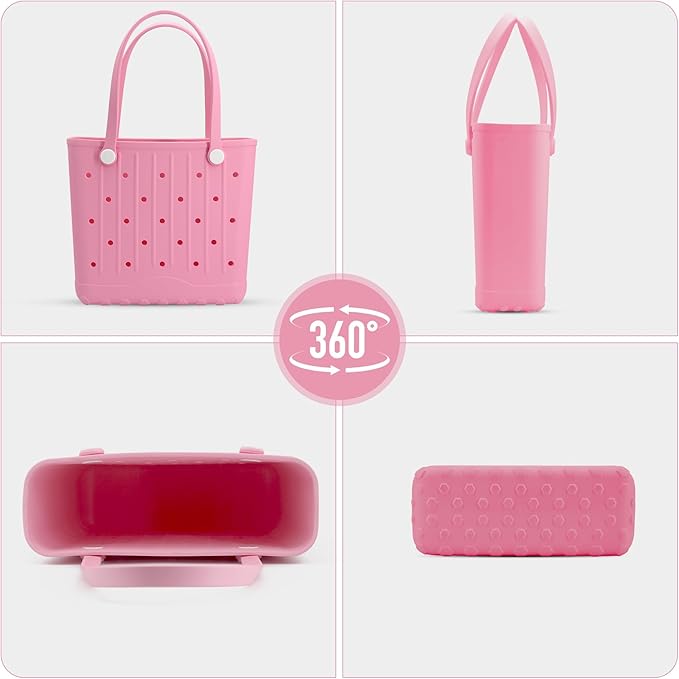 CXY Rubber Beach Bag EVA Waterproof Tote Bags Washable Sand-proof Travel Handbags for Pool Boat Groceries Work Sports