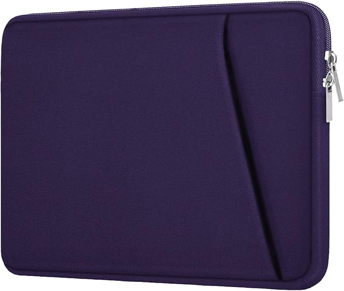 Laptop Sleeve Case 15.6 inch, Shockproof Protective Cover, Handbags Portable Laptop Bag for 15.6 inch HP Dell Asus Lenovo Notebook Computer Case with Front Pocket, Purple