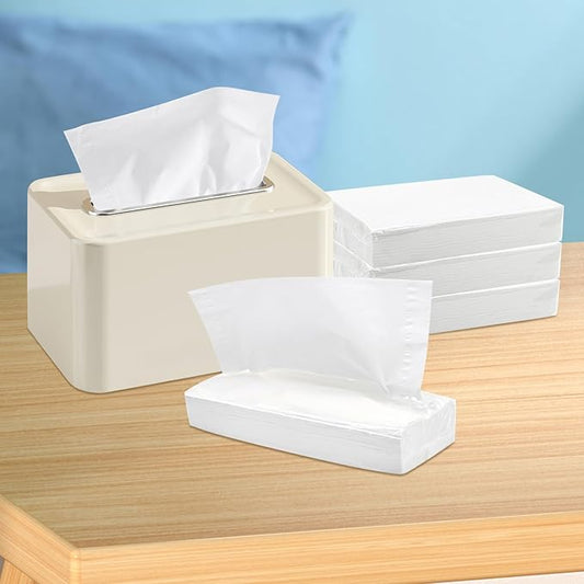 Facial Tissue Refill - 30 Packs, 100 Per Pack, 3000 Total for Tissue Box Holder. Soft Tissues Bulk for Home Office Car Restaurant Hotel