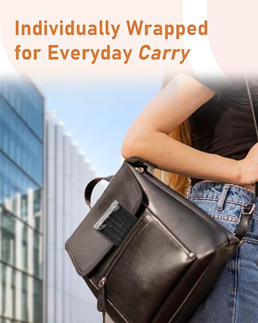 Face Masks Disposable 100 Pack, 4 Ply ASTM Level 3 Medical Grade, Breathable for Adult Outdoor Protection, Individually Wrapped for Home, School & Office, Midnight Sky