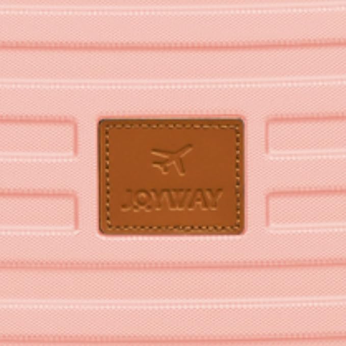 Joyway Luggage Set 7 Piece Suitcase Sets with Spinner Wheel,Hardside Expandable Travel Laggage with TSA Lock(18/20/24/28 Pink)