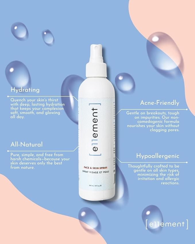 Hypochlorous Acid Face and Skin Spray - HOCL- Safe for use on Acne Prone Skin - Eczema - Dry Scalp - Post Procedure -Toner - Eye Lash Cleanser - Face and Hand Cleanser (Large 8 oz.)