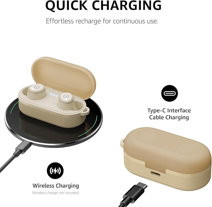 TOZO T10 Wireless Earbuds Bluetooth 5.3 Headphones, App Customize EQ, Ergonomic Design, 55H Playtime, Wireless Charging Case, IPX8 Waterproof Sound in-Ear Headset, 2025 New Version