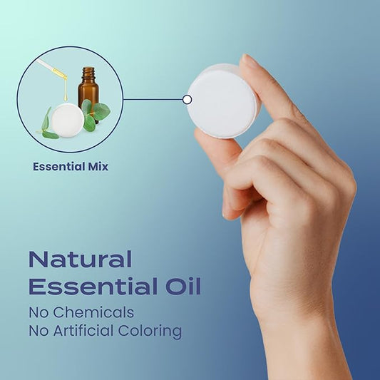 Body Restore Shower Steamers Aromatherapy 6 Pack - Christmas Stocking Stuffers for Men, Birthday Gifts for Women, White Elephant, Relaxation, Self Care - Clarity