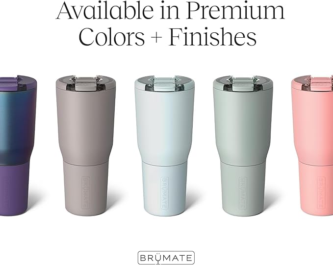 BrüMate Nav 35oz 100% Leak Proof Insulated Travel Tumbler with Magnetic BevLock™ Lid - Double Wall Cup-Holder Friendly Stainless Steel Mug (Cedar)