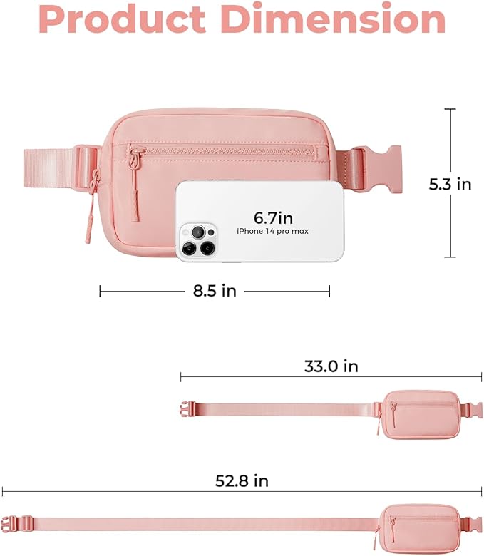 CHOLISS Small Sling Bag for Women and Men, Crossbody Bags Trendy Fanny Packs Chest Bag with Extended Strap