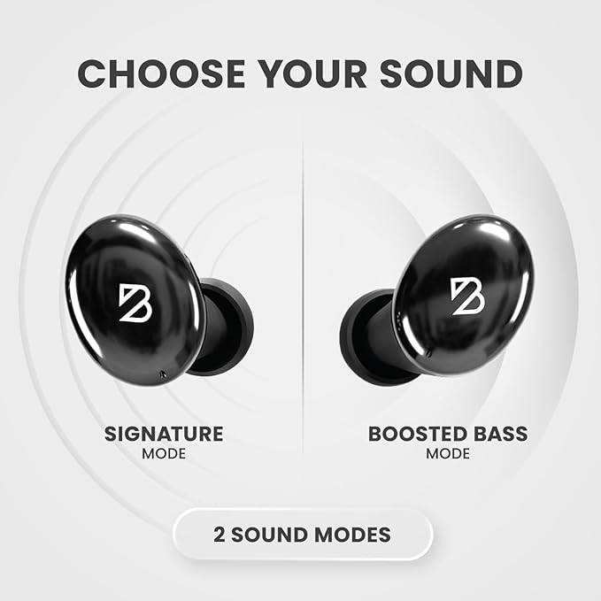 Tempo 30 Wireless Earbuds for Small Ears - Award-Winning Sound, Sweatproof Bluetooth Earbuds, Comfortable Ear Buds for Women, Black Earphones Small Ear Canals, Long Battery Headphones