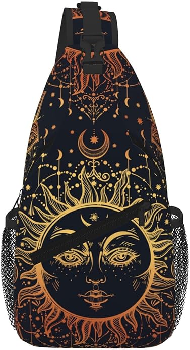 Cross Chest Bag Diagonally for Men Shoulder Bag for Travel Hiking Trendy Sling Bag with Adjustable Shoulder Strap