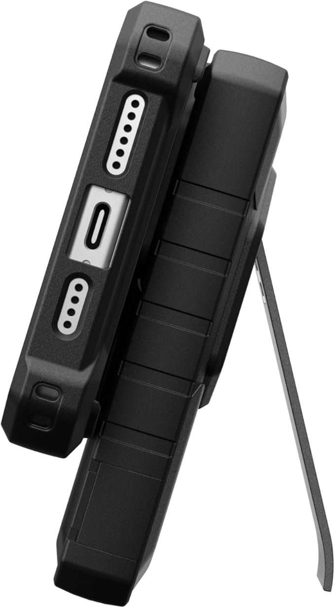 URBAN ARMOR GEAR UAG 10000mAh Power Bank SRGE 20W 2-Port USB-C USB Magnetic Wireless Portable Charger Fast Charging Battery Pack w/Kickstand Compatible with iPhone 17, Samsung Galaxy S25, Black/Grey