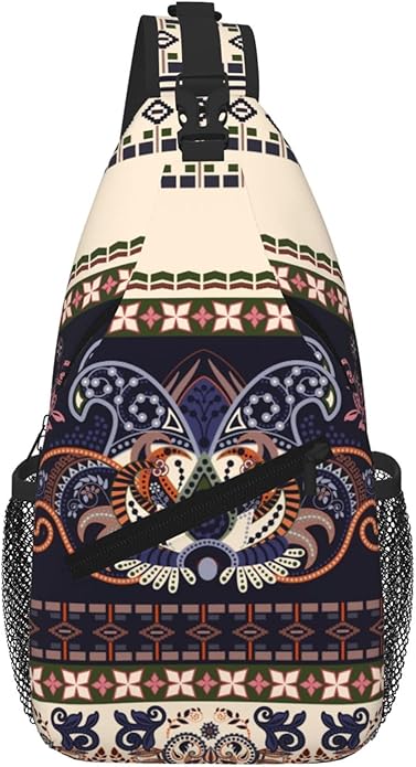 Cross Chest Bag Diagonally for Men Shoulder Bag for Travel Hiking Trendy Sling Bag with Adjustable Shoulder Strap