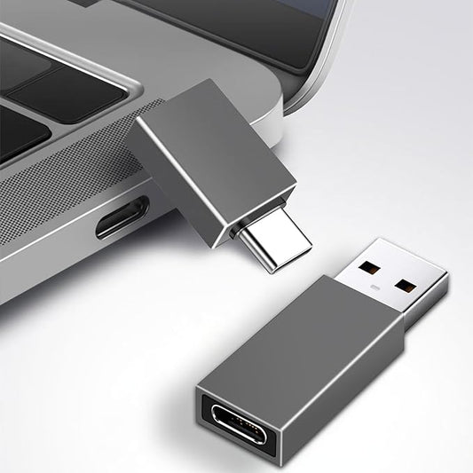 USB C Adapter - USB Male to USB3.0 Female OTG, Compatible with MacBook Air 2020/MacBook 12 inch/iPad Pro 2020 and More, Dark Green (Pack of 2)