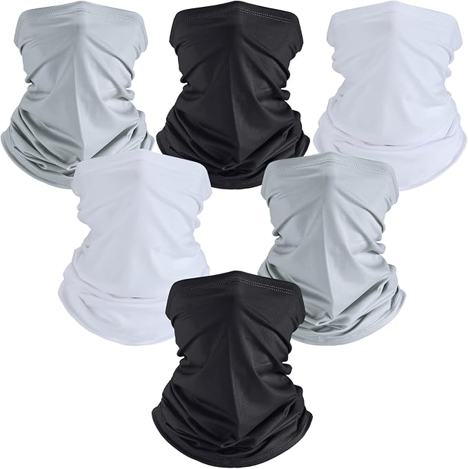 Geyoga Winter Face Mask for Men UV Protection Mask Sunscreen Breathable Windproof Neck Gaiters Scarf Fishing Cycling Running