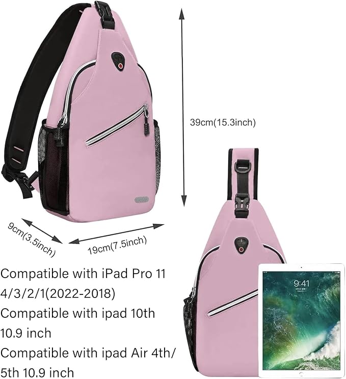 MOSISO Sling Backpack, Multipurpose Crossbody Shoulder Bag Travel Hiking Daypack