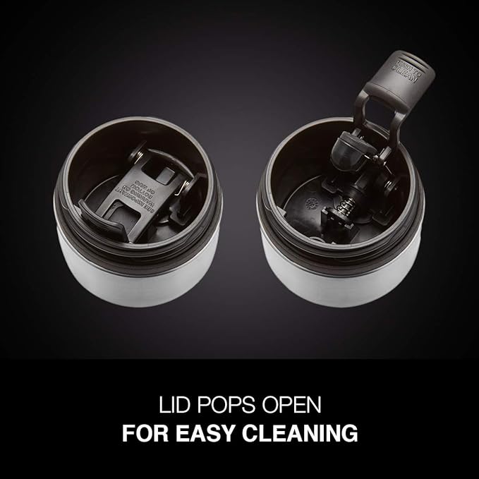 Contigo Luxe AutoSeal 16oz Vacuum-Insulated Stainless Steel Travel Mug, Leak-Proof and Dishwasher Safe, Licorice - Perfect for Hot and Cold Beverages