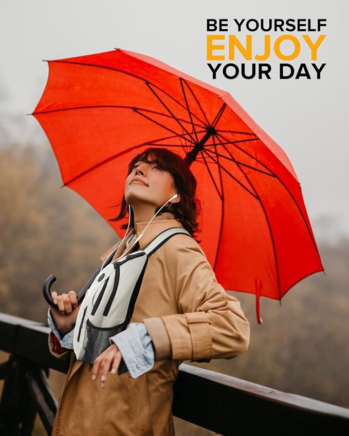 Sling Bag for Women, Crossbody Bag for Men, Cross Body Hiking Backpack, Travel Daypack, Chest Pack with Chest Phone Holder