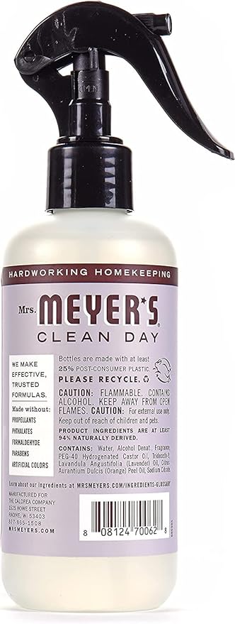 Mrs. Meyer's Clean Day Room Freshener, Lavender 8 Fl Oz (Pack of 2)