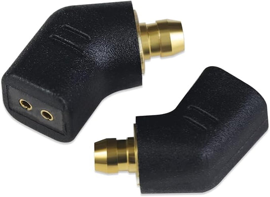 okcsc Ear Male to Flat 0.78 2PIN Female Headphone Adapter for Ear Earbuds to 0.78 2PIN Cable for Pentaconn Ear PE Mini Adapter for Acoustune HS1650CU HS1655CU 1670SS HS1695Ti HS2000MX 1 Pair Black