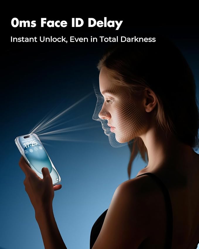 UNBREAKcable 2+2 Pack for iPhone 15 Screen Protector & Lens Protector 【Military-Grade】【Easy Install】【Efficient Night Shot】9H+ Shatterproof Tempered Glass Film,Bubble-Free&Anti-Fingerprint ,Case Friendly-6.1 inch