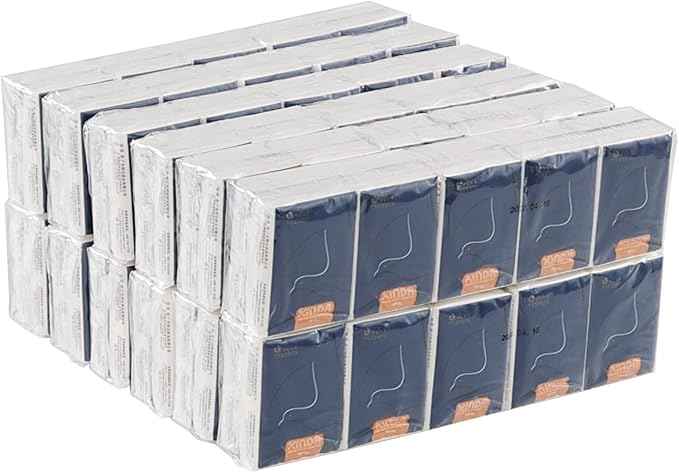 120 Pack Facial Tissue Pocket Size, 4-Ply Small Soft Facial Tissues