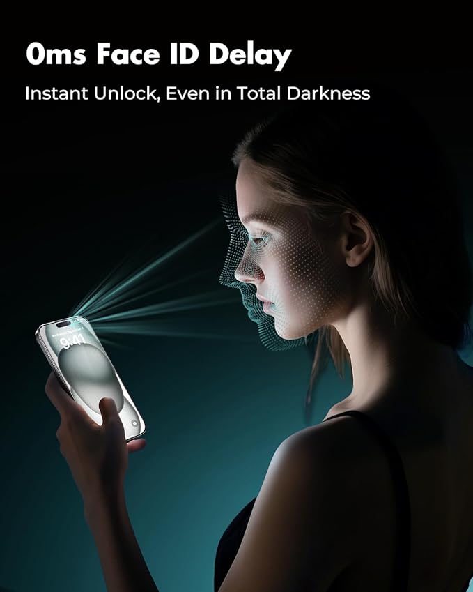 UNBREAKcable 3-Pack Screen Protector for iPhone 15 Plus Tempered Glass - [One-Pull Perfection] [Auto Dust-Elimination] [9H+ Hardness] [99.99% HD Clear] Full Coverage for iPhone 6.7 inch