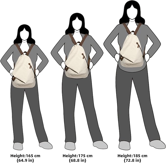 KL928 Canvas Vintage Backpack – Large Casual Daypack Outdoor Travel Rucksack Hiking Backpacks for Men Women