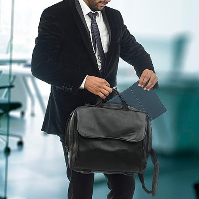 Allinside 11-12 inch Laptop Sleeve Case Compatible with MacBook Air 11 2010-2015/MacBook 12 2015-2017, Waterproof PU Leather Laptop Sleeve Bag Protective Vertical Case Cover, Blue