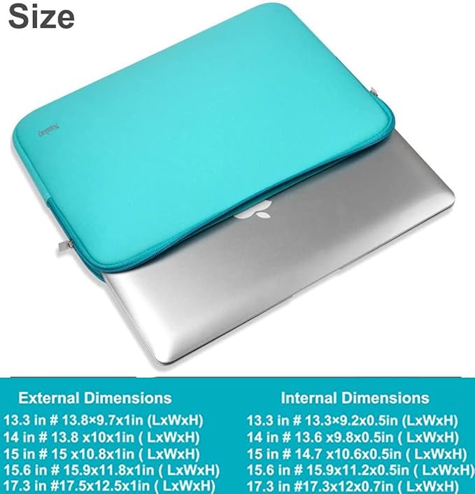 Laptop Case 14 Inch, Resistant Neoprene Laptop Sleeve/Notebook Computer Pocket Case/Tablet Briefcase Carrying Bag for 14 inch HP, Lenovo, Asus Notebook, Ultrabook, Blue