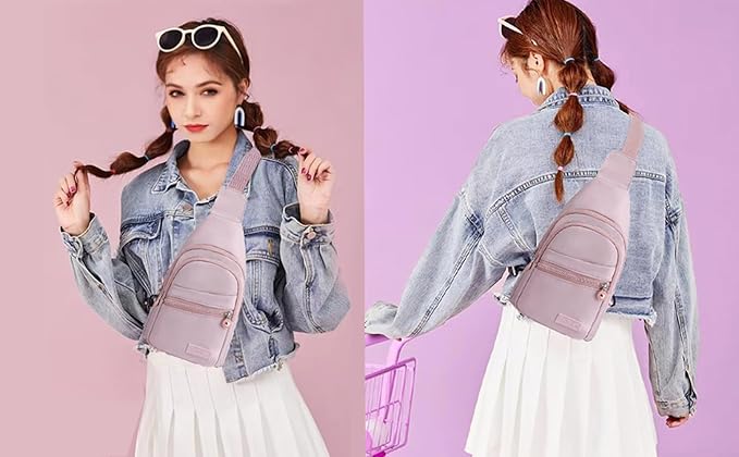 EVANCARY Small Sling Bag for Women Men, Sling Backpack Chest Daypack Crossbody Bag for Travel Outdoor Hiking