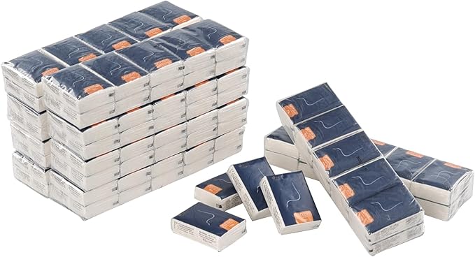 4-Ply Soft Pocket Facial Tissues, Unscented Travel Size Tissues, 150 Packs