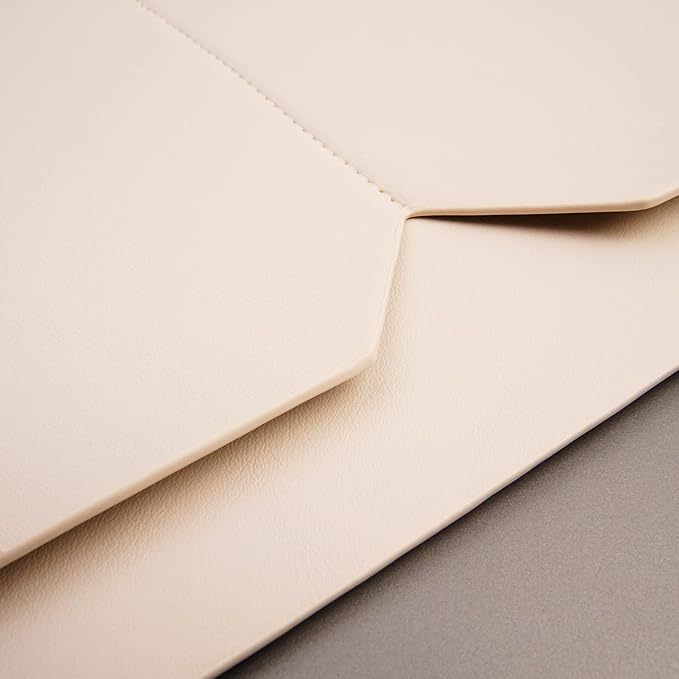 Laptop Sleeve 14 Inch Compatible with MacBook Pro 14, MacBook Air 13 2010-2017, MacBook Pro 13 2012-2015, Surface Laptop 13.5 with Small Pouch, Mouse Pad and Cord Organizer, Color White