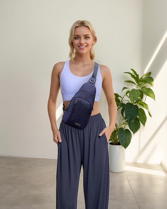 Seoky Rop Small Sling Bag Crossbody for Men Women One Strap Shoulder Cross Body Bag Sling Backpack for Travel