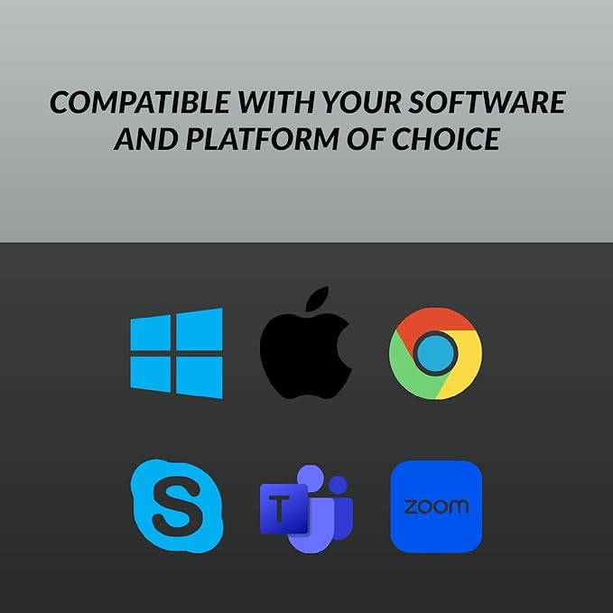 Cyber Acoustics USB-C Headset With AI Noise Cancelation (AC-304C) - Microphone Eliminates Background Noise in Offices, Homes or Any Environment, Black