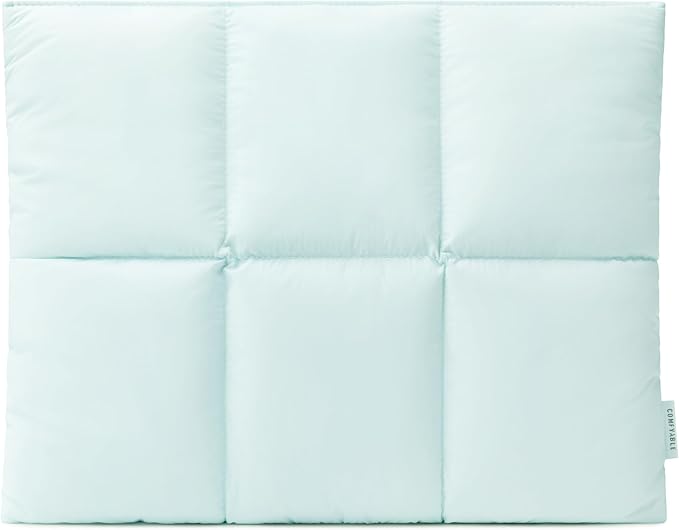 Comfyable Puffy Laptop Sleeve 15 Inch 16 Inch, Quilted Puffer Laptop Carrying Case, Pillow Pouch Compatible for MacBook Air 15 in M4 2025 & MacBook Pro 16 in M4 2024, Blue