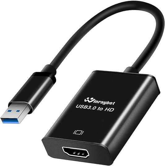 USB to HDMI Adapter,Usb3.0 to Hdmi,HDMI to USBA for Monitor,usba to HD for MacBook hdmi Adapter,Compatible with Windows 10/11 and Mac os