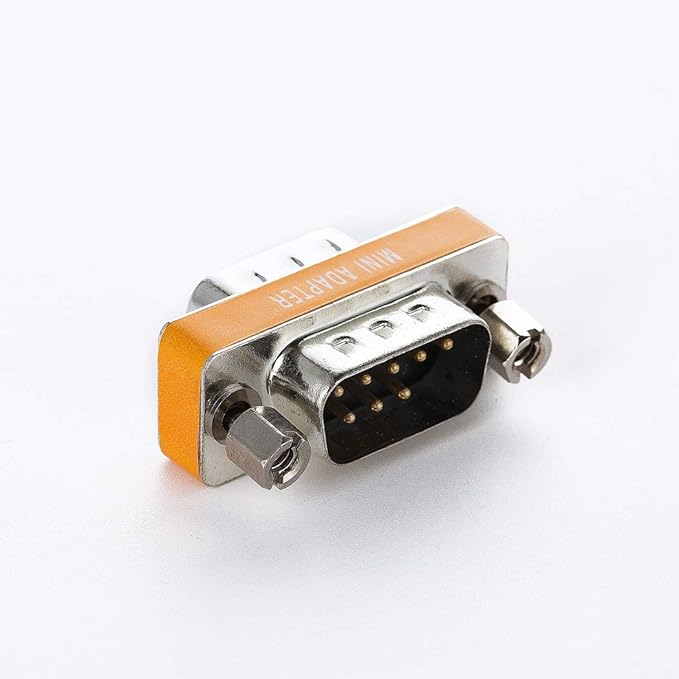 DB9 Null Modem Adapter Male to Male 5 Pack