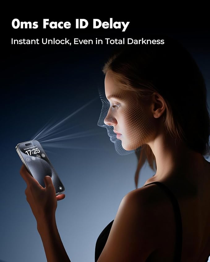 UNBREAKcable 2+2 Pack for iPhone 15 Pro Screen Protector & Lens Protector 【Military-Grade】【Easy Install】【Efficient Night Shot】9H+ Shatterproof Tempered Glass Film,Bubble-Free&Anti-Fingerprint ,Case Friendly-6.1 inch