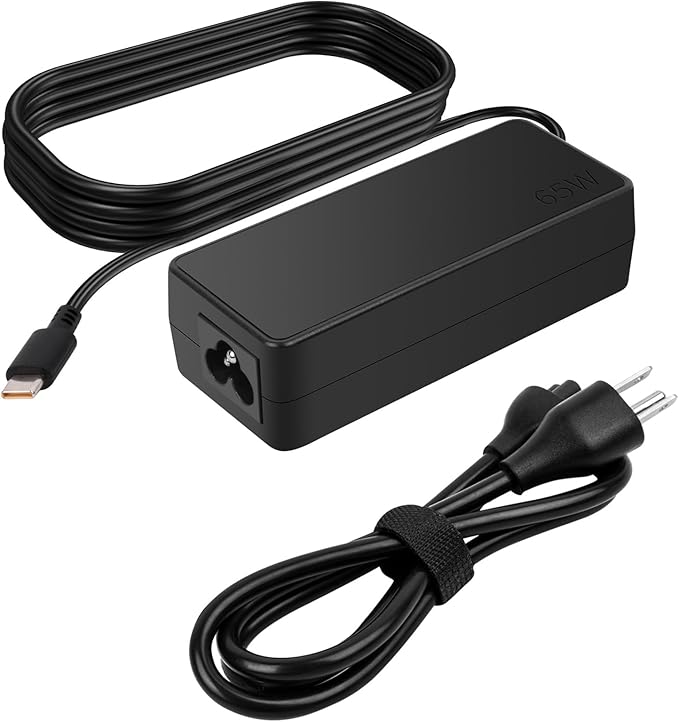 65W Charger Fit for Lenovo ThinkPad X1 Carbon 5th 6th 7th 8th Gen, X1 Yoga 2nd 3rd 4th 5th, X1 Tablet 2nd 3rd USB C Laptops Adapter