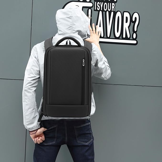 Slim Laptop Backpack for Men, Fits 15.6 inch Notebook, Waterproof Business Backpack Ideal for Working, Commuting, Daily